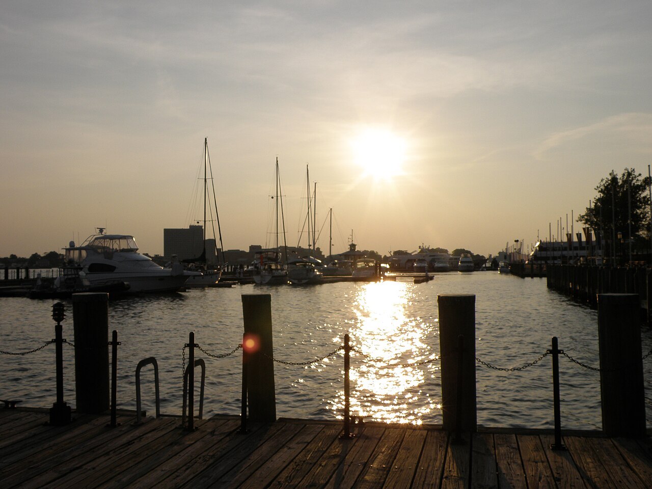 Sunset at Norfolk Waterside